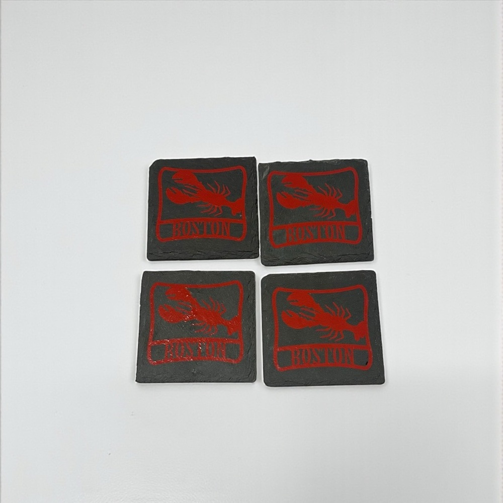 4 Stone Boston Lobster Drink Coasters